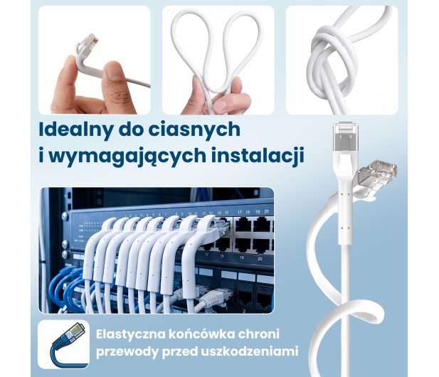 ExtraLink Kat.6 U/FTP 1m 1Gbps Patchcord LAN miedź skrętka kątowy - 1543702 - zdjęcie 10